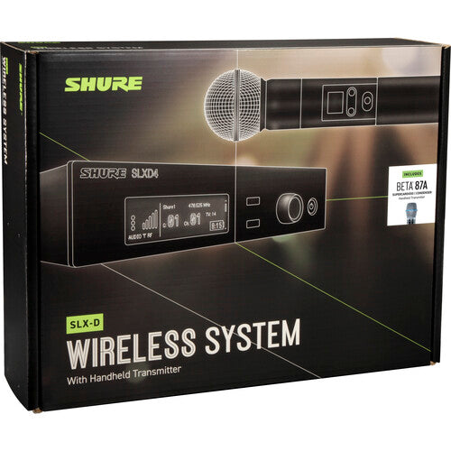 Shure SLXD24/B87A Digital Wireless Microphone System with Beta 87A Capsule - J52 Band