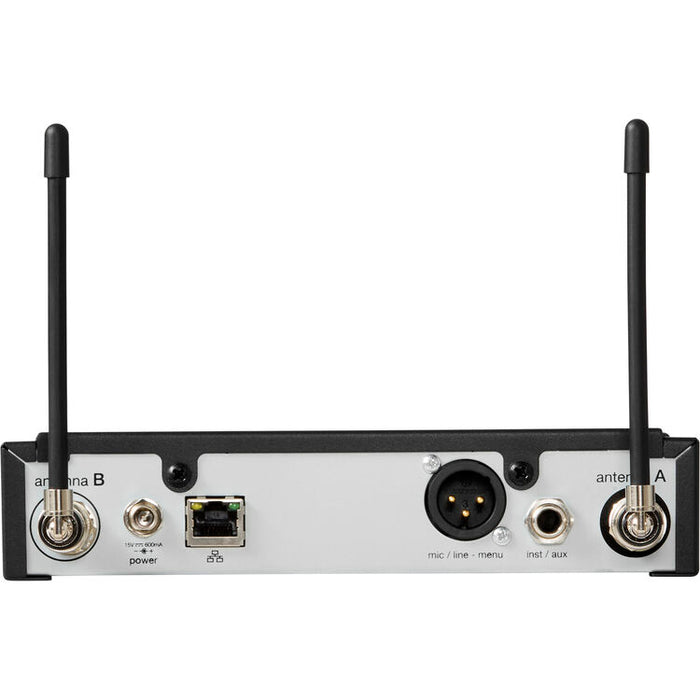 Shure SLXD24+/58 digital wireless handheld microphone system with SM58 dynamic vocal microphone capsule.
