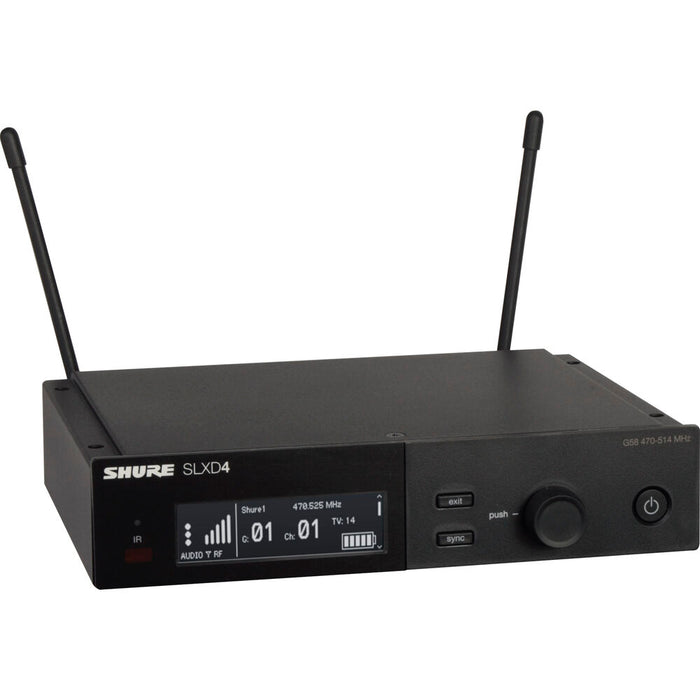 Shure SLXD24/SM58 wireless handheld microphone system with SM58 capsule – J52 frequency band