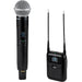 Shure SLXD25+/58 digital camera-mount wireless handheld microphone system with SM58 dynamic vocal microphone capsule.