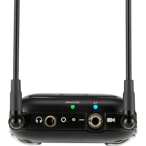 Shure SLXD25+/58 digital camera-mount wireless handheld microphone system with SM58 dynamic vocal microphone capsule.