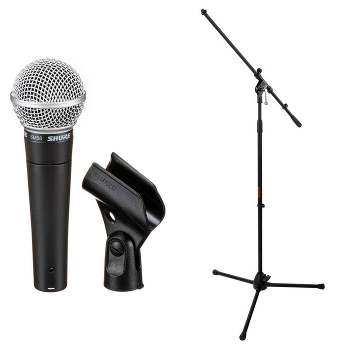 Shure SM58-CN Cardioid Dynamic Vocal Microphone with 25-foot XLR cable