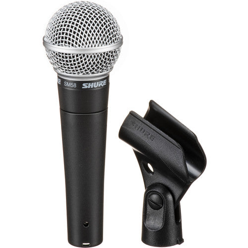Shure SM58-CN Cardioid Dynamic Vocal Microphone with 25-foot XLR cable