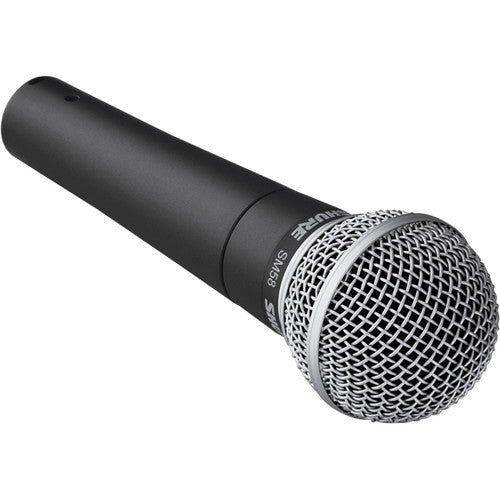 Shure SM58-LC Cardioid Dynamic Vocal Microphone with windscreen and steel mesh grille