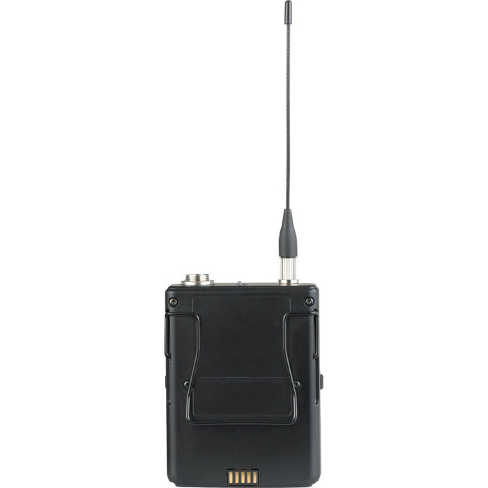 Shure ULXD1-G57 digital wireless bodypack transmitter with TA4M connector for lavalier and headset microphones in 470–608 MHz band