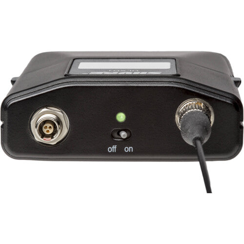 Shure ULXD1LEMO3-G57 digital wireless bodypack transmitter with 3-pin LEMO connector for professional microphones in 470–608 MHz band