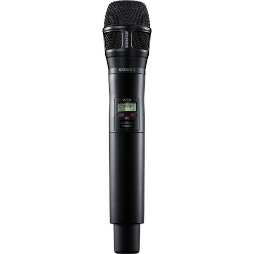 Shure ULXD2/N8SB digital handheld wireless microphone with Nexadyne 8/S supercardioid capsule for professional vocal performance