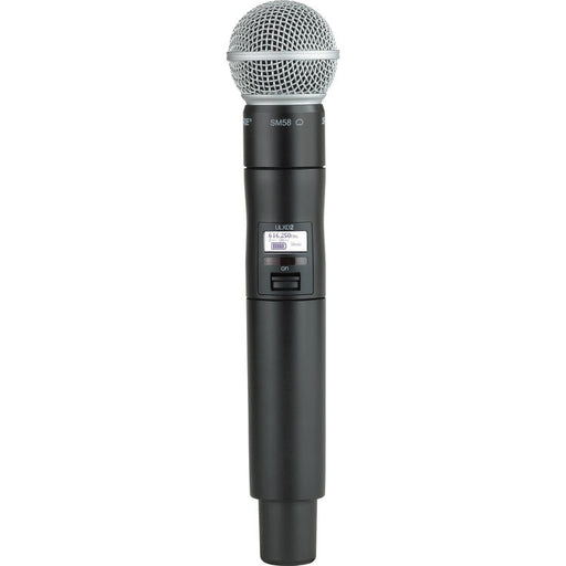Shure ULXD2/SM58 digital handheld wireless microphone with SM58 dynamic capsule for live vocals and presentations