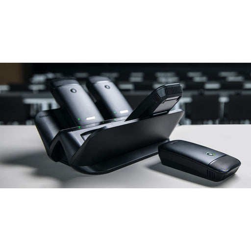 Shure ULXD6/O-G50 digital wireless omnidirectional boundary microphone transmitter in black for conferencing and AV applications