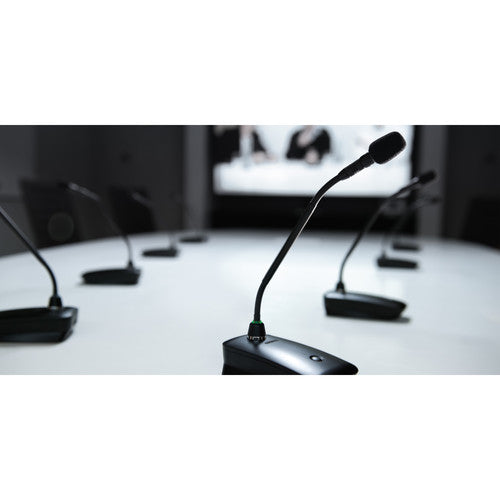 Shure ULXD8-G50 digital wireless gooseneck base transmitter in black without microphone for conferencing and installed AV systems