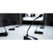 Shure ULXD8-H50 digital wireless gooseneck base transmitter in black without microphone for conferencing and installed AV systems
