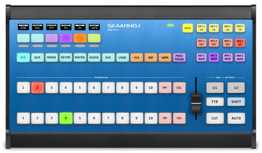 Skaarhoj AIR-FLY-4ATEM-V1B Live Production Controller with customizable interface and seamless ATEM switcher integration.