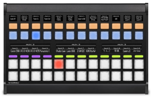 Skaarhoj MK48-V1B-BK Broadcast Controller with tactile buttons and custom control interface.