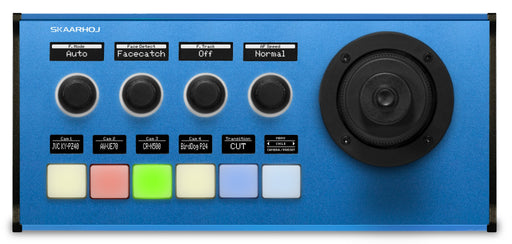 Skaarhoj PTZ-FLY-V1B remote camera controller for precise and smooth camera operation.