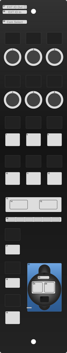 Skaarhoj RCP-MINI-V1B-BK Remote Control Panel in Black for Broadcasting and Video Production