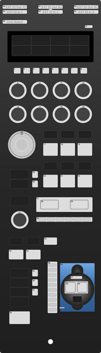 Skaarhoj RCP-PRO-V2B-BK Remote Control Panel for video production and broadcast.