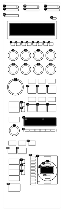 Skaarhoj RCP-PRO-V2B-BK Remote Control Panel for video production and broadcast.