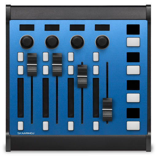 Skaarhoj WAVE-BOARD-V2B control surface with customizable buttons and knobs for professional broadcast production