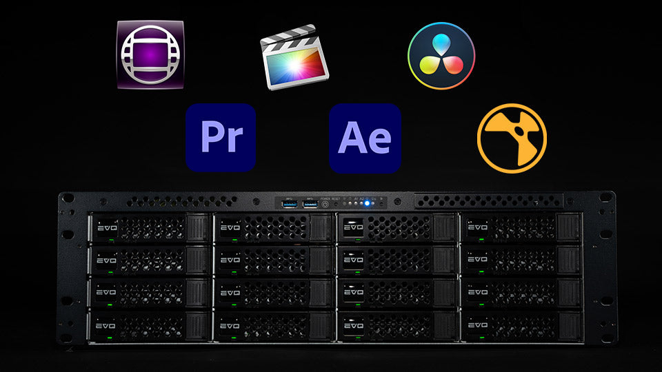 Complete, networked, high-performance shared storage workflow servers - Available in 16 bay, 8 bay, and 4 bay configurations.