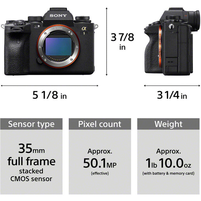 Sony a1 mirrorless camera ILCE-1/B full-frame high-resolution professional camera