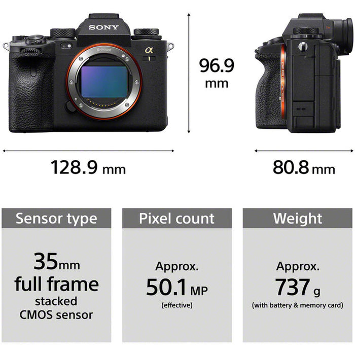 Sony a1 mirrorless camera ILCE-1/B full-frame high-resolution professional camera