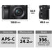 Sony a6100 mirrorless camera kit with 16-50mm and 55-210mm lenses ILCE-6100X/B APS-C camera bundle
