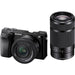 Sony a6100 mirrorless camera kit with 16-50mm and 55-210mm lenses ILCE-6100X/B APS-C camera bundle