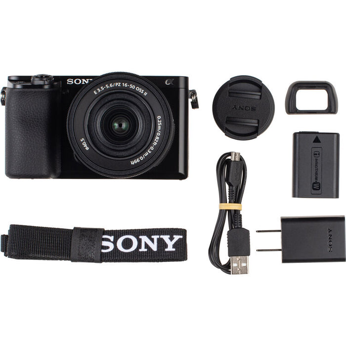Sony a6100 mirrorless camera kit with 16-50mm and 55-210mm lenses ILCE-6100X/B APS-C camera bundle