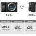 Sony a6400 mirrorless camera with 18-135mm lens ILCE-6400/B APS-C compact hybrid camera kit