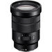 Sony E PZ 18-105mm F4 G OSS (SELP18105G) APS-C E-mount power-zoom lens, front three-quarter view