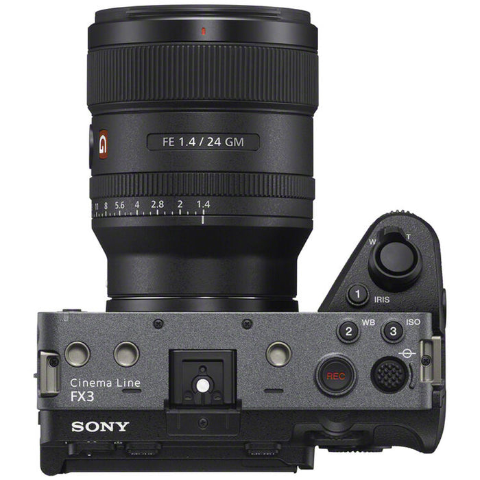 Sony FX3A full-frame cinema camera with 4K recording, compact body, and professional video features