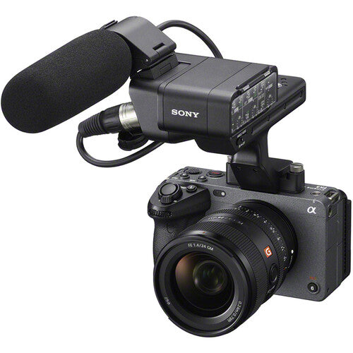 Sony FX3A full-frame cinema camera with 4K recording, compact body, and professional video features