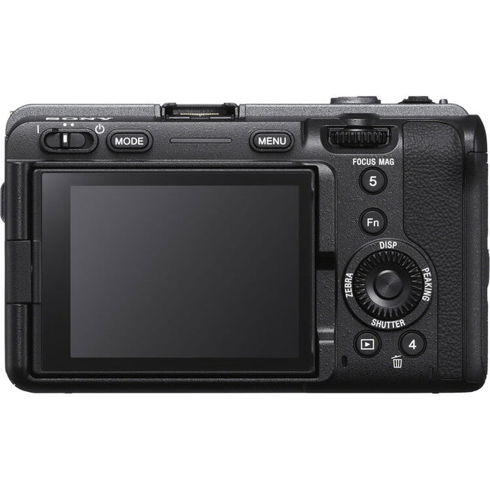 Sony FX3A full-frame cinema camera with 4K recording, compact body, and professional video features