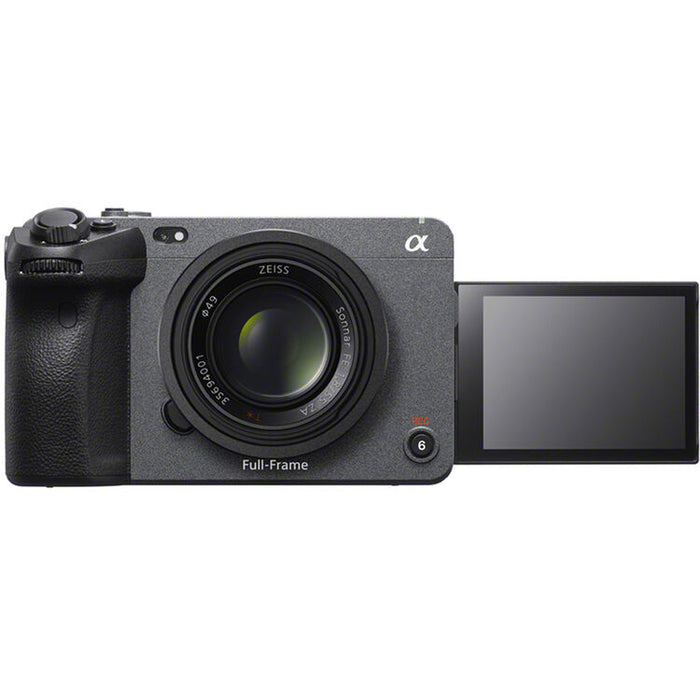 Sony FX3A full-frame cinema camera with 4K recording, compact body, and professional video features
