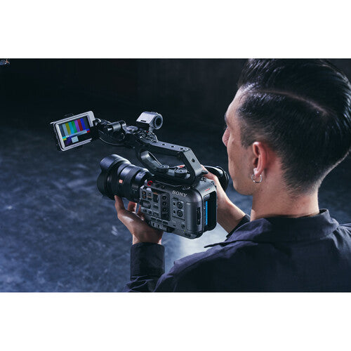 Sony FX6 full-frame cinema camera body with 4K recording, E-mount lens system, and professional video features