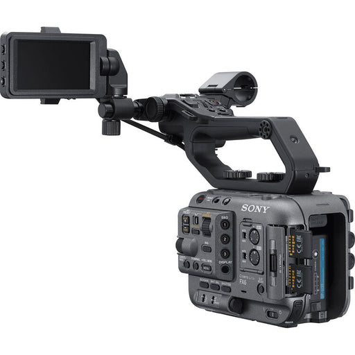 Sony FX6 full-frame cinema camera body with 4K recording, E-mount lens system, and professional video features