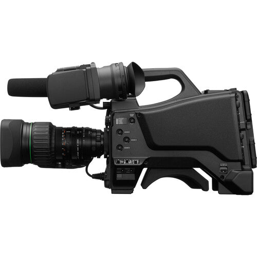 Sony HXC-FZ90 4K HDR studio camera with 2/3-inch CMOS sensor and Neutrik fiber connection for broadcast production