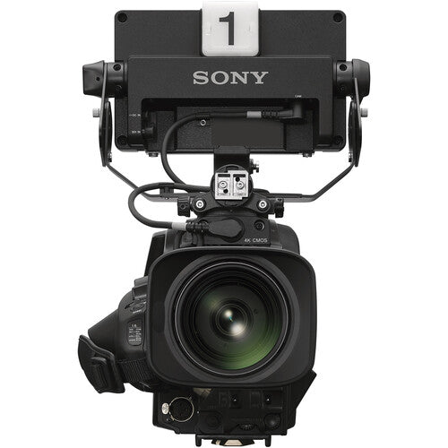 Sony HXC-FZ90SL studio camera kit with 20x lens, HDVF-EL740 EVF, and SMPTE LEMO fiber for broadcast production