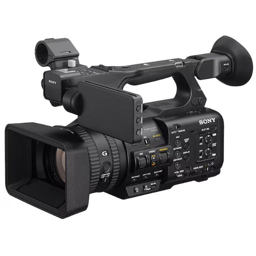 Sony HXR-NX800 4K NXCAM camcorder with 1-inch CMOS sensor, 20x zoom lens, and AI autofocus for professional video