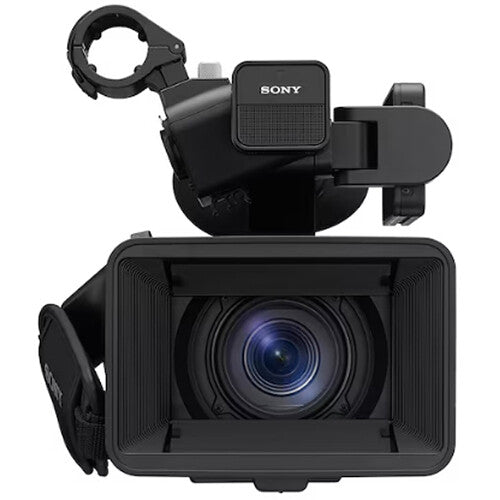 Sony HXR-NX800 4K NXCAM camcorder with 1-inch CMOS sensor, 20x zoom lens, and AI autofocus for professional video