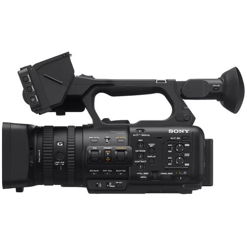Sony HXR-NX800 4K NXCAM camcorder with 1-inch CMOS sensor, 20x zoom lens, and AI autofocus for professional video