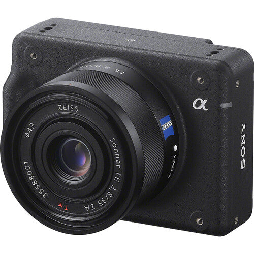 Sony ILX-LR1 industrial camera with full-frame sensor and E-mount lens designed for remote operation and integration