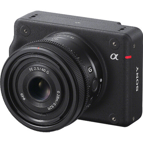 Sony ILX-LR1 industrial camera with full-frame sensor and E-mount lens designed for remote operation and integration