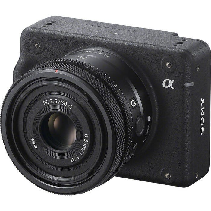 Sony ILX-LR1 industrial camera with full-frame sensor and E-mount lens designed for remote operation and integration