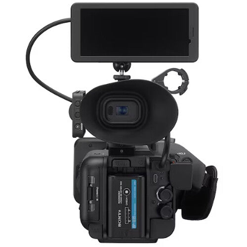 Sony PXW-Z200 4K XDCAM camcorder with 1-inch CMOS sensor, professional zoom lens, and broadcast connectivity