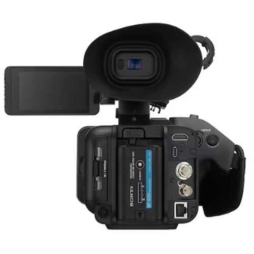 Sony PXW-Z200 4K XDCAM camcorder with 1-inch CMOS sensor, professional zoom lens, and broadcast connectivity