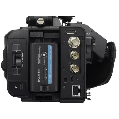 Sony PXW-Z300 XDCAM camcorder with 3-CMOS sensors, professional zoom lens, and broadcast connectivity