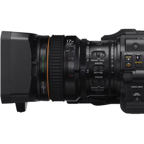 Sony PXW-Z300 XDCAM camcorder with 3-CMOS sensors, professional zoom lens, and broadcast connectivity