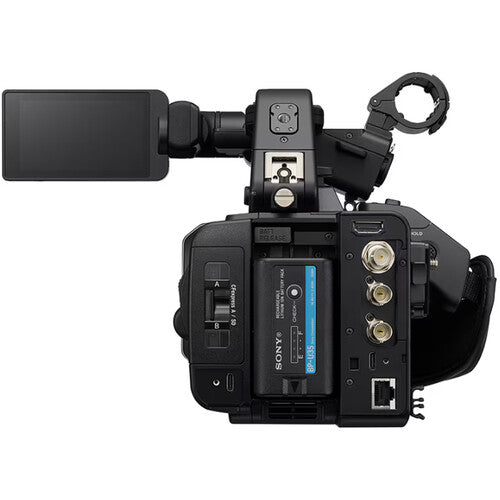 Sony PXW-Z300 XDCAM camcorder with 3-CMOS sensors, professional zoom lens, and broadcast connectivity