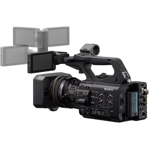 Sony PXW-Z300 XDCAM camcorder with 3-CMOS sensors, professional zoom lens, and broadcast connectivity